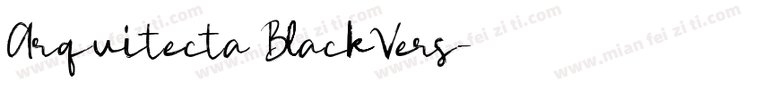Arquitecta BlackVers字体转换